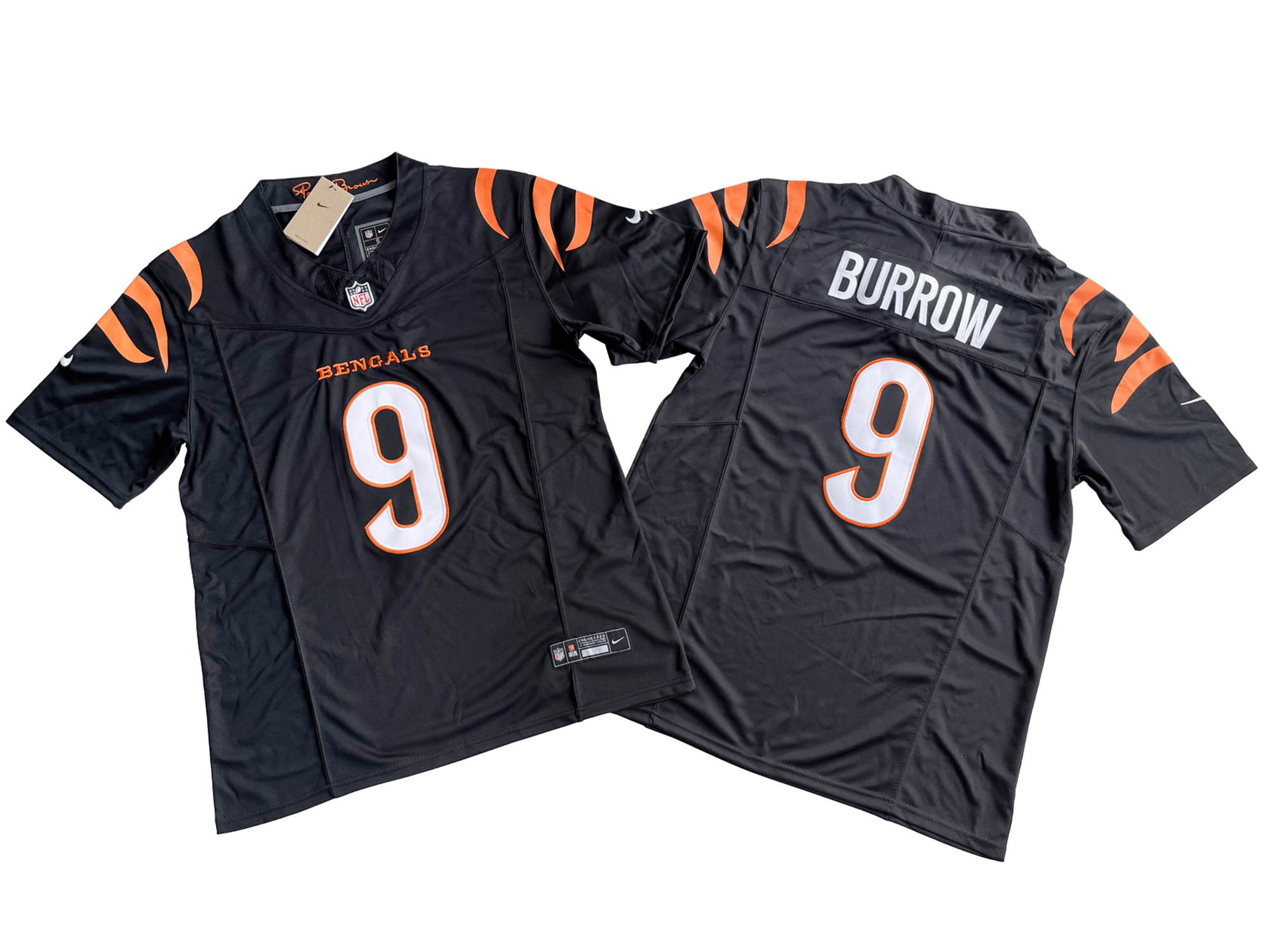 Cincinnati Bengals 9# Joe Burrow Nike Vapor F.U.S.E. Limited Jersey