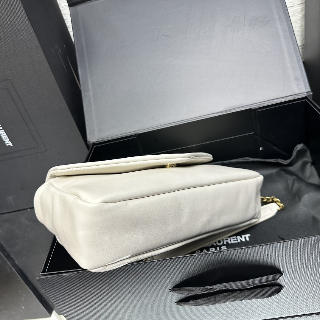 Saint Laurent Calypso In Plunged White 26Cm
