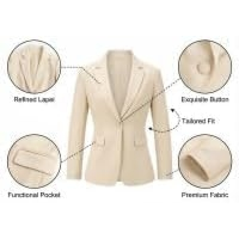 Women's 2 Piece Pants Suit - Wrinkle-Free Business