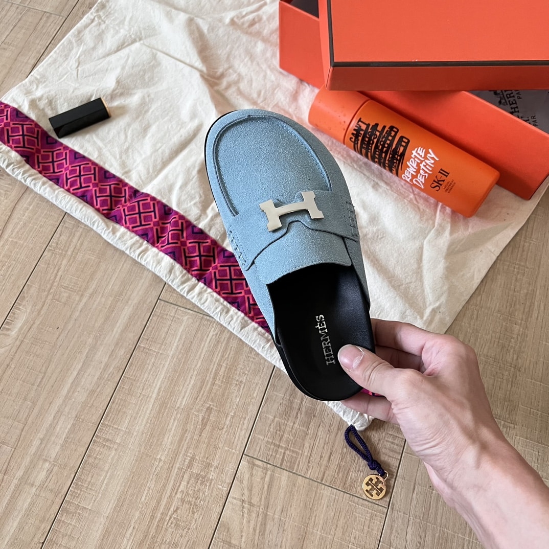 Herm?S Go Mule H Sandal In Blue