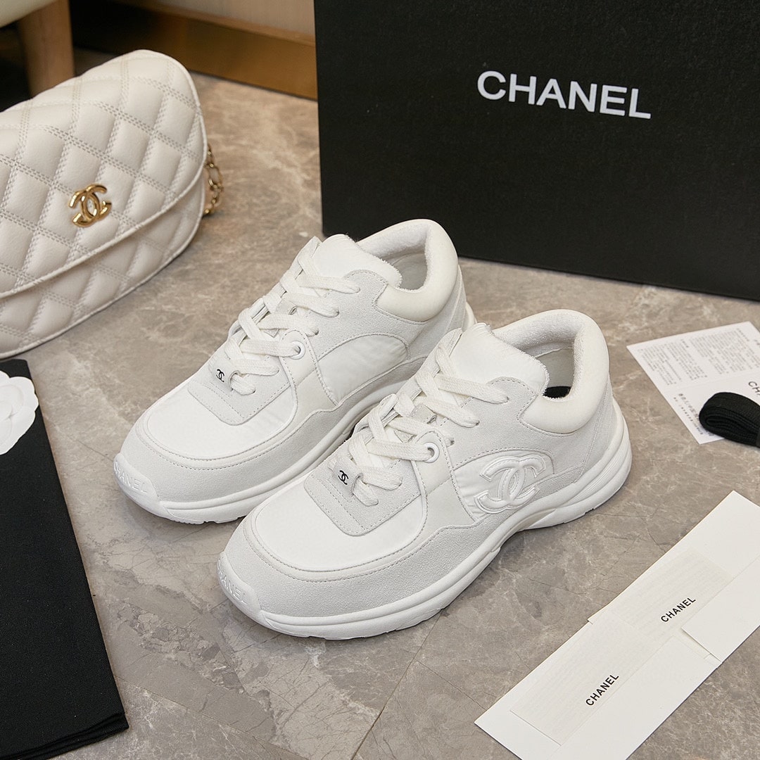 Chanel Cc Suede White G33745 Y52846 0G975