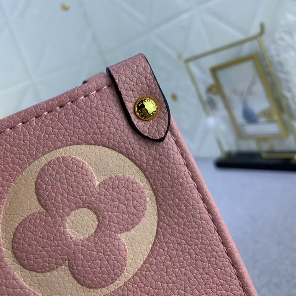 Louis Vuitton Onthego MM Monogram Empreinte Trianon Pink 33cm M46286