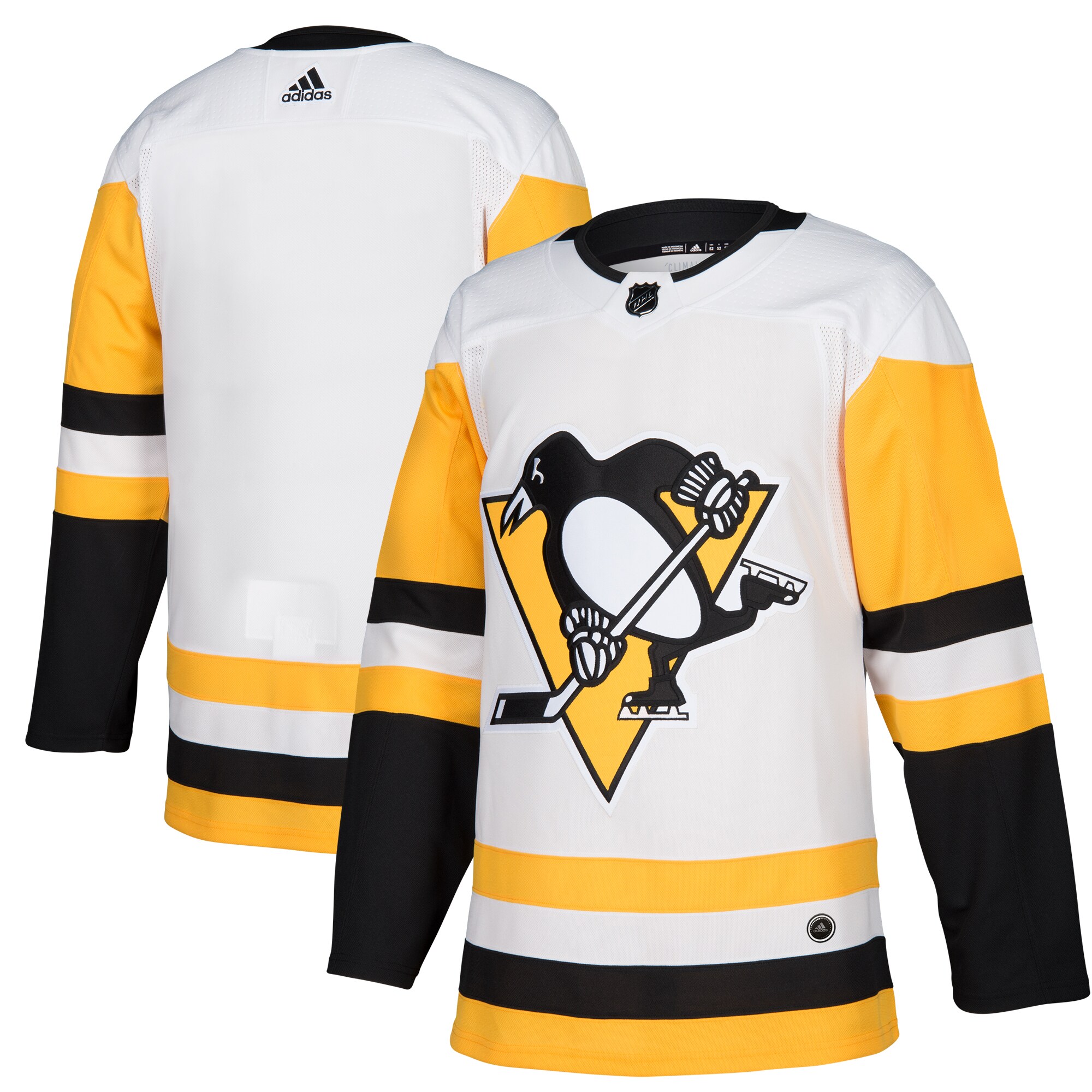 Pittsburgh Penguins adidas Away Authentic Blank Jersey – White