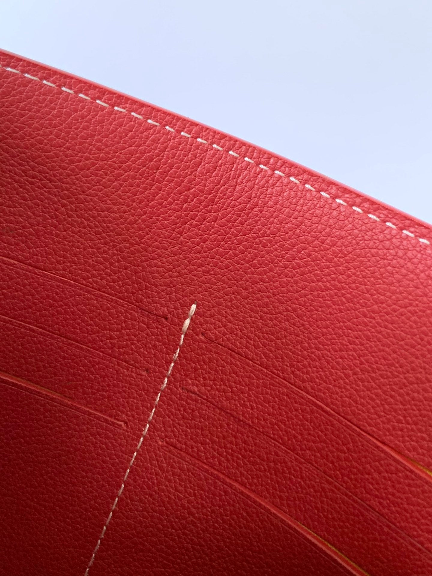 Goyard Chypre Wallet-Pouch 21cm Classic Red Goyardine Canvas And Calfskin