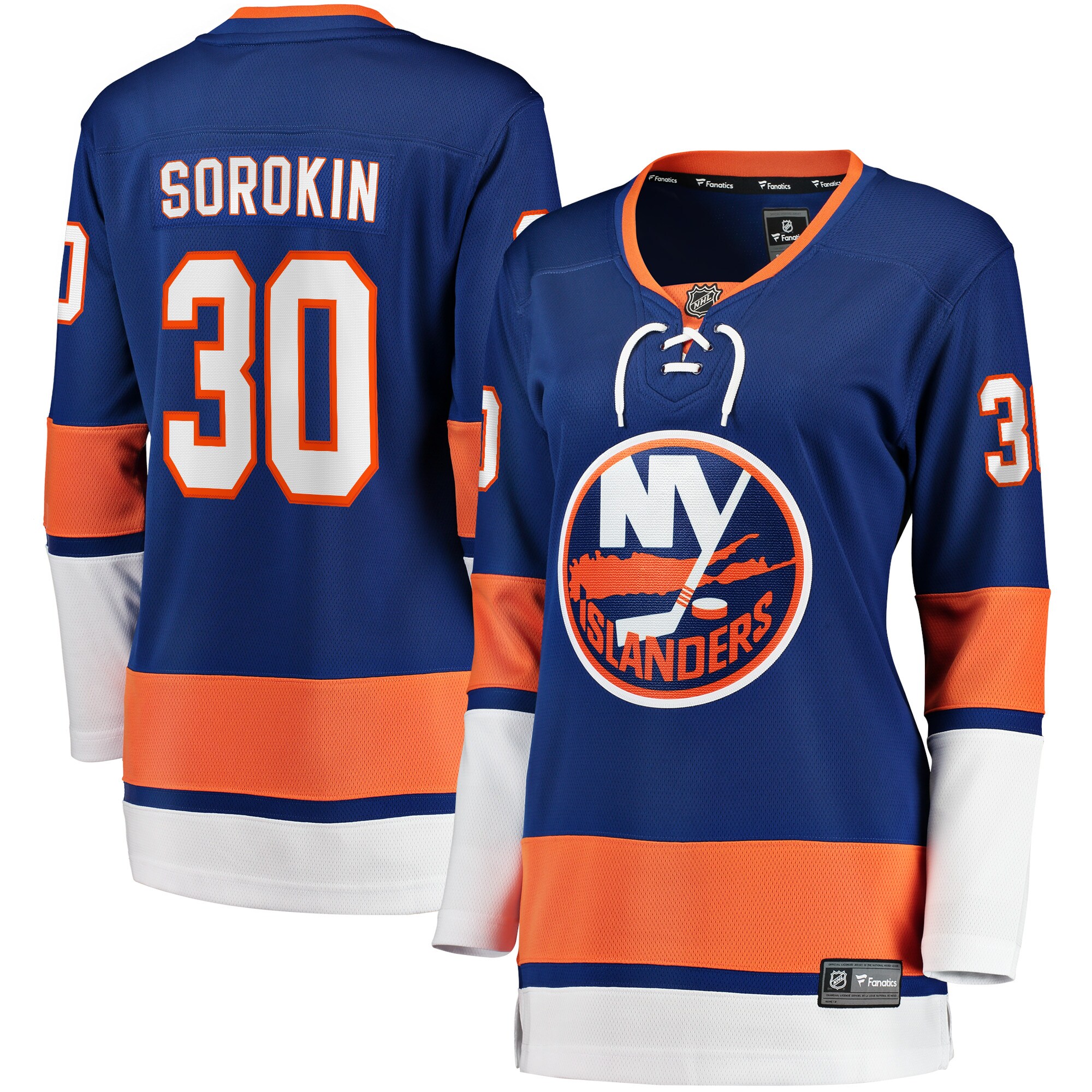 Ilya Sorokin New York Islanders Fanatics Women’s Home Breakaway Player Jersey – Royal