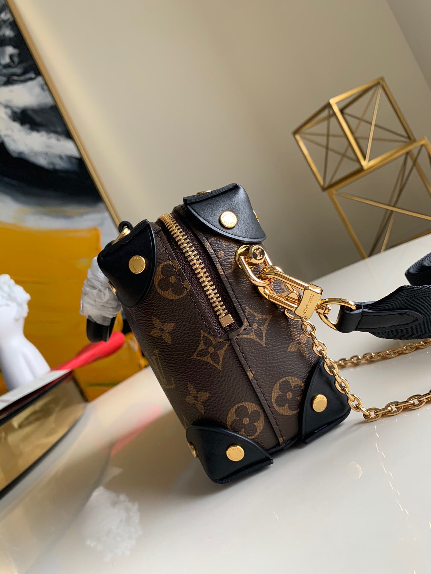 Louis Vuitton Monogram Petite Malle Souple 20Cm M45571