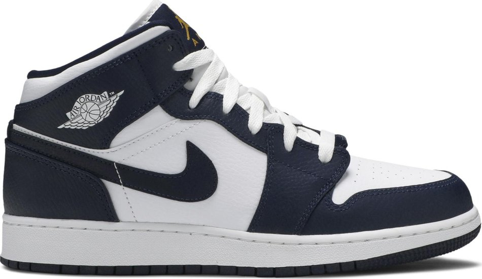 Air Jordan 1 Mid GS Obsidian 554725-174