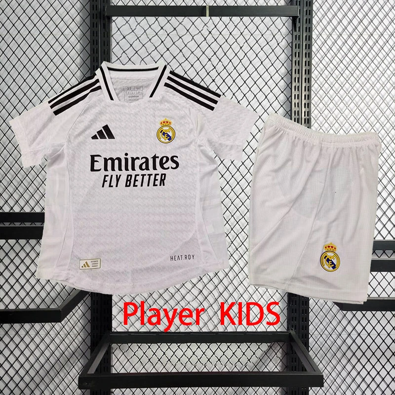 Player 2024-25 Real Madrid Home Kids football jersey Player KIDS