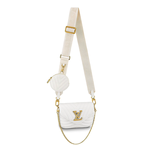 Louis Vuitton New Wave Multi Pochette White 20Cm M56471