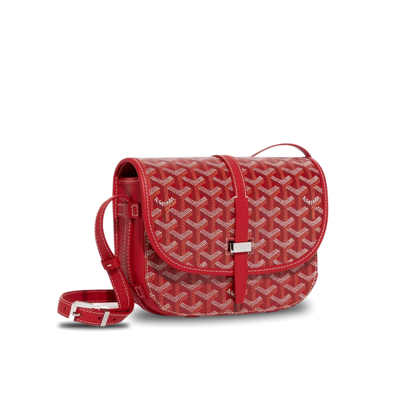 Goyard Belvedere Pm Bag 21Cm Red Canvas