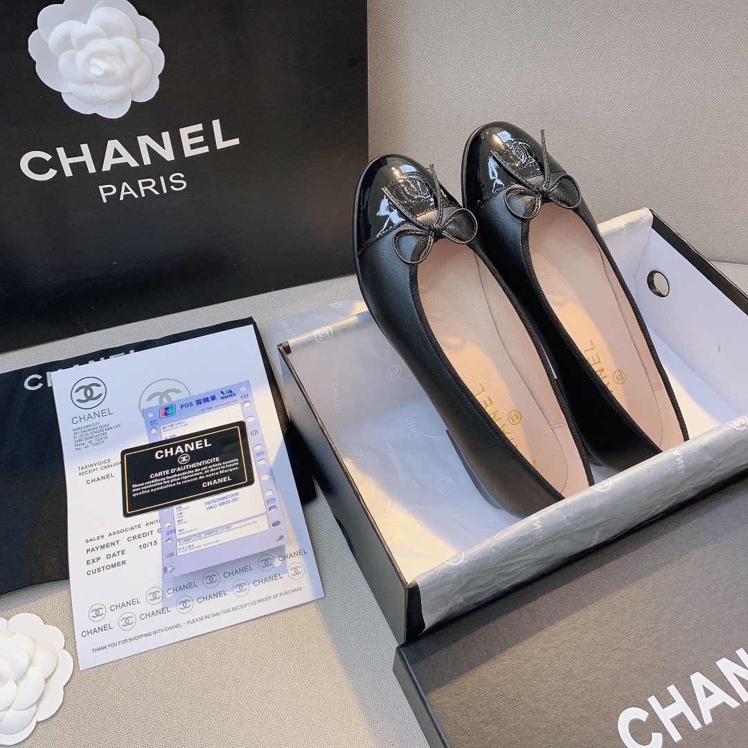 Chanel Flat Black Sandals G02819 Y01552 94305