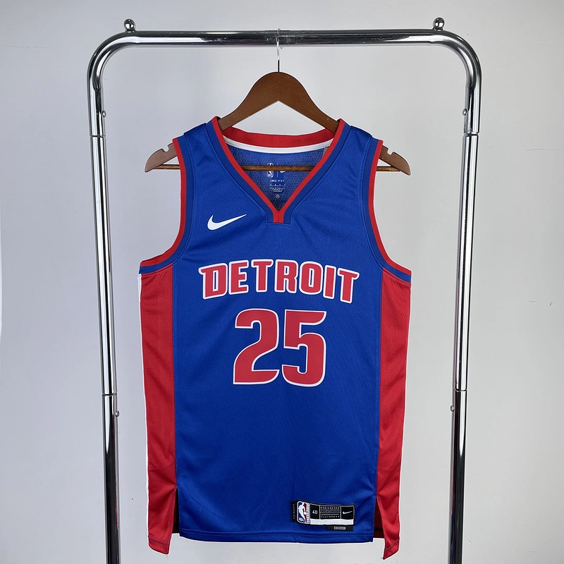 2023 NBA Detroit Pistons 25 ROSE Basketball Jersey