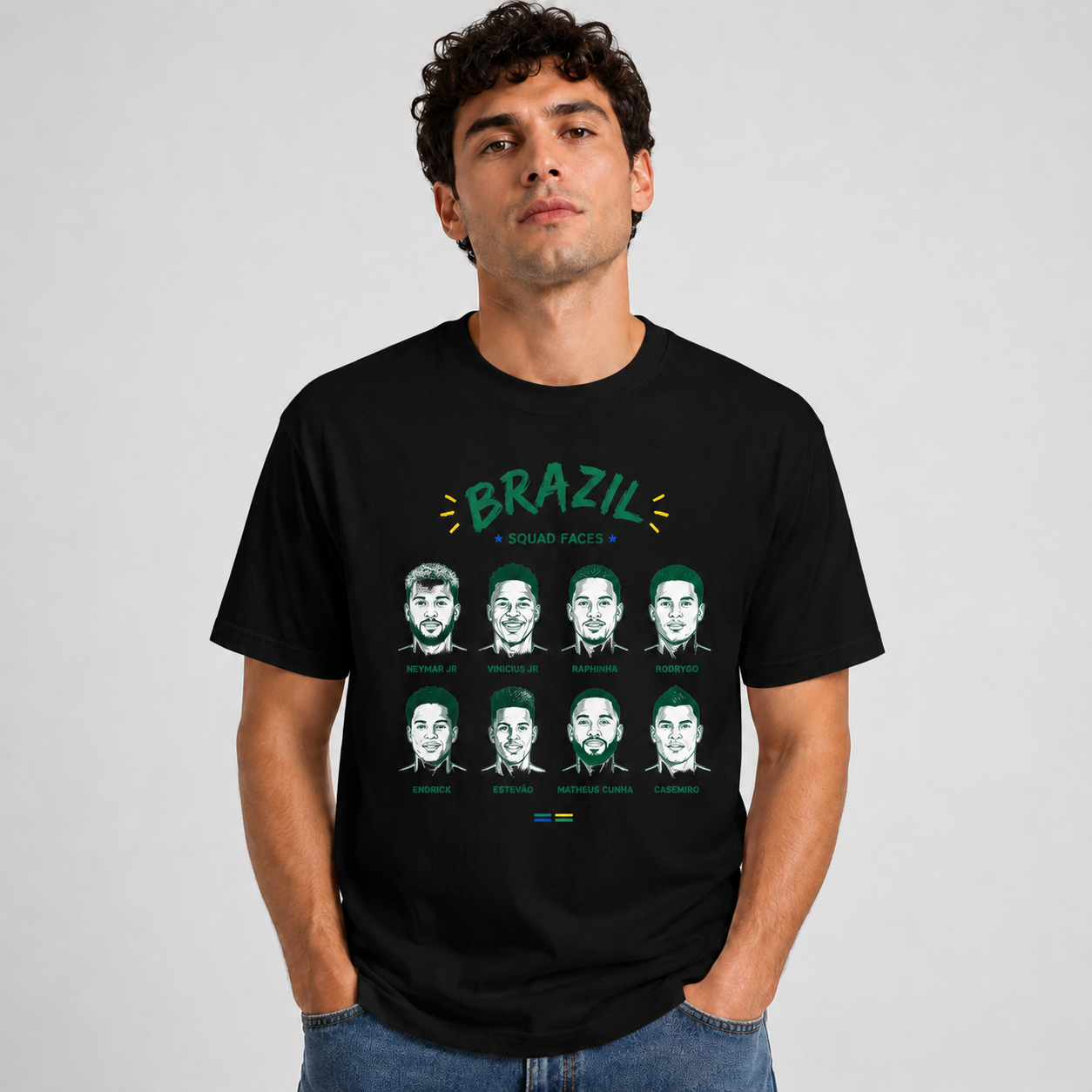 Brazilian Player Pure Cotton T-Shirt – Limited-Time Offer
