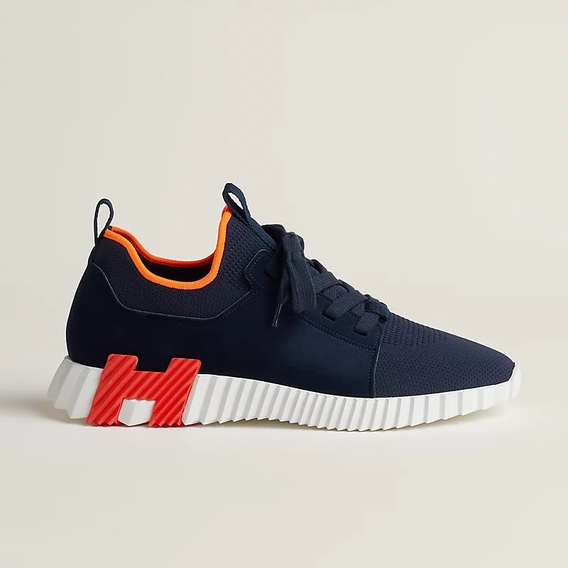 HERMES DEPART SLIP-ON SNEAKER MARINE