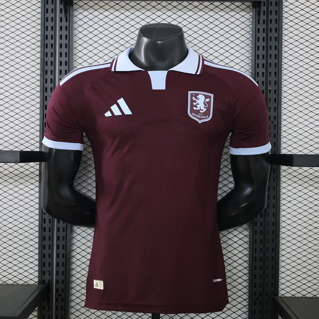 2026/27 Premier League Aston Villa Team Home Football Jersey Player Version - JerseyFun