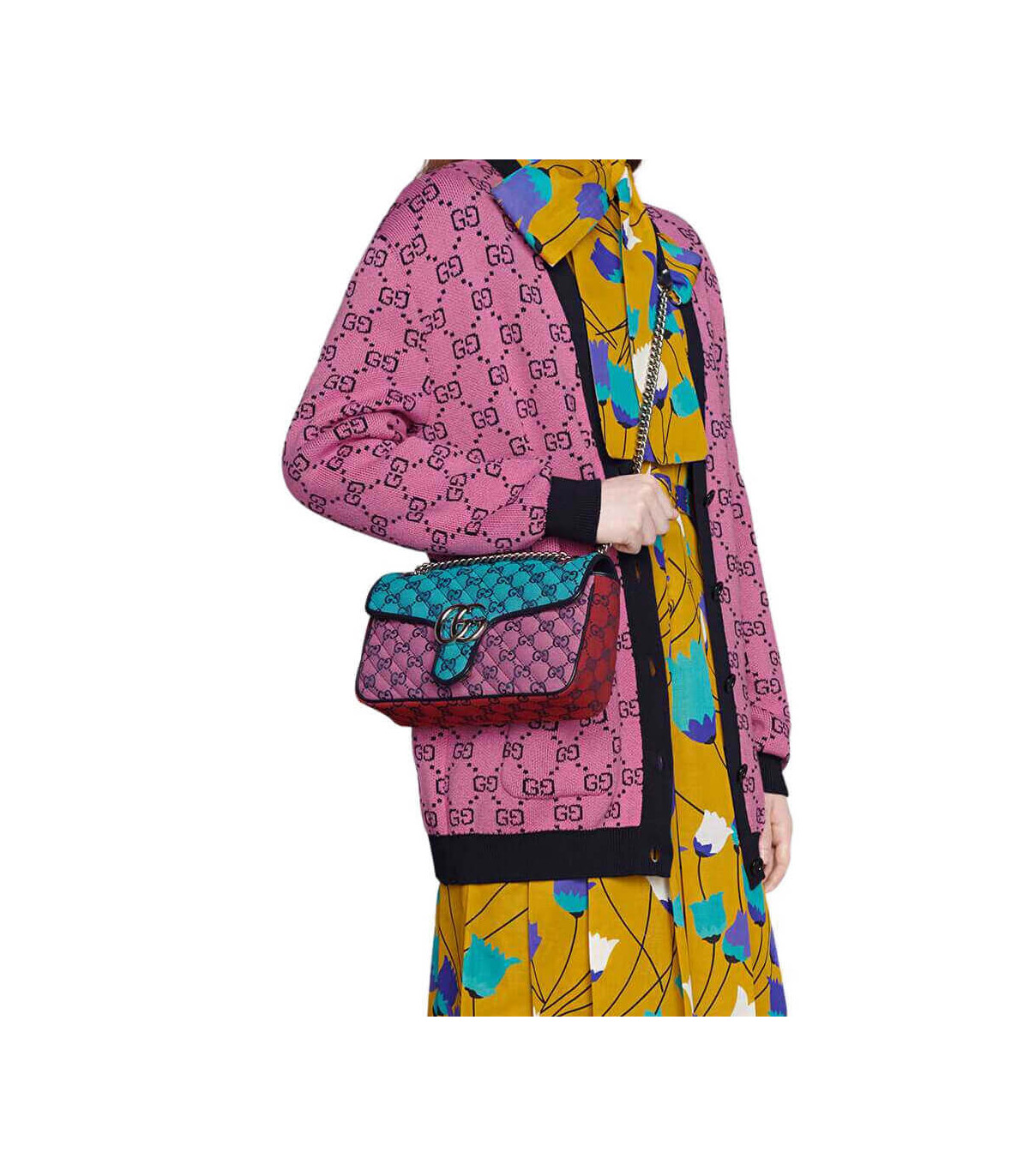 Gucci GG Marmont Multicolour Small Shoulder Bag
