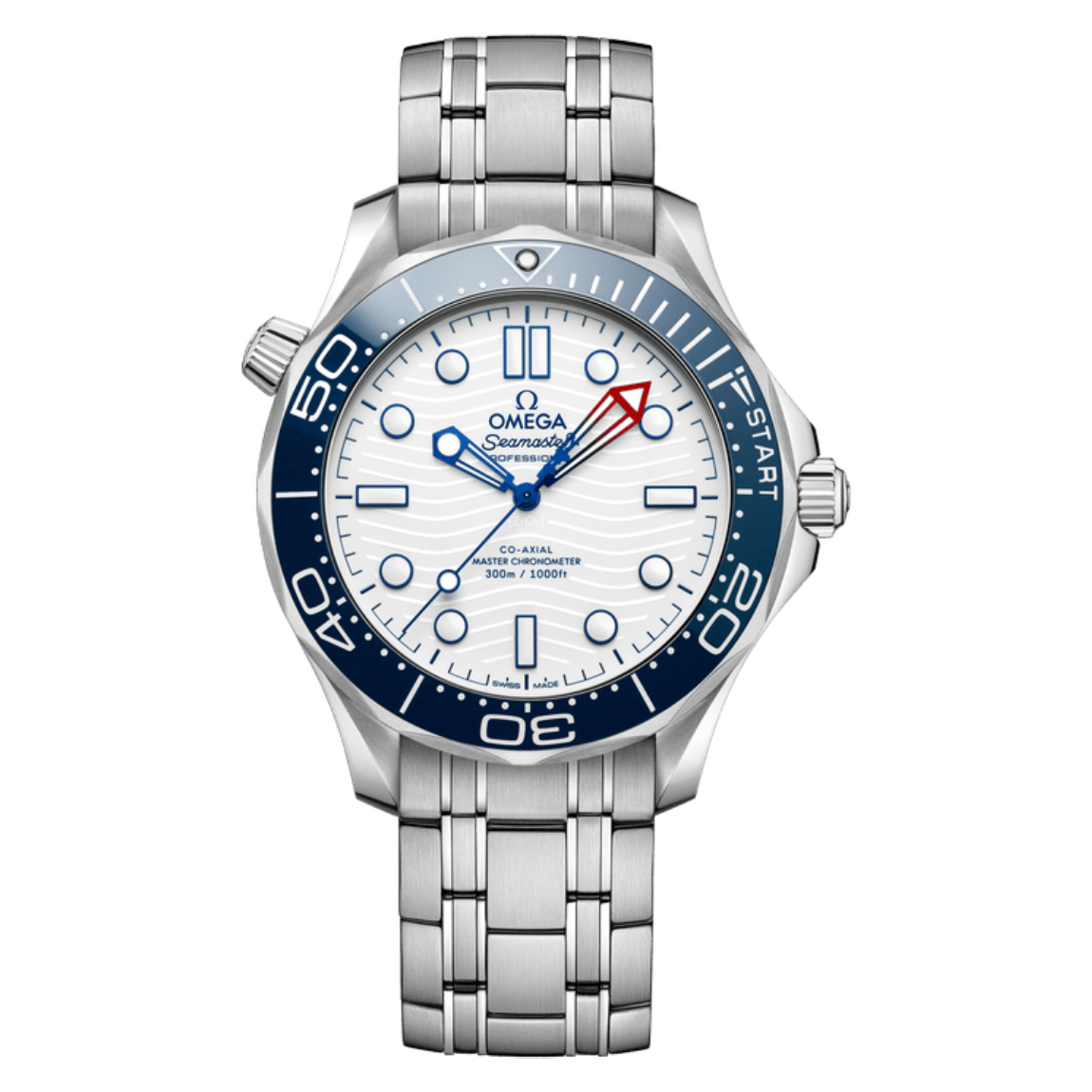 Omega Seamaster 300M Diver's Watch, 42mm, stainless steel case with stainless steel bracelet