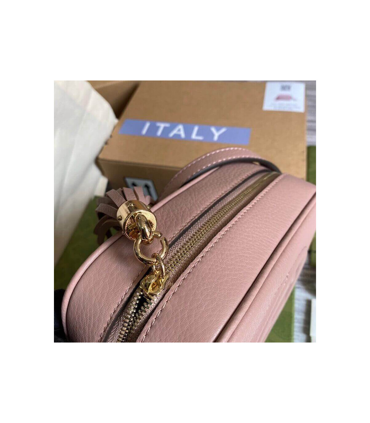 Gucci Soho Small Leather Disco Bag Pink