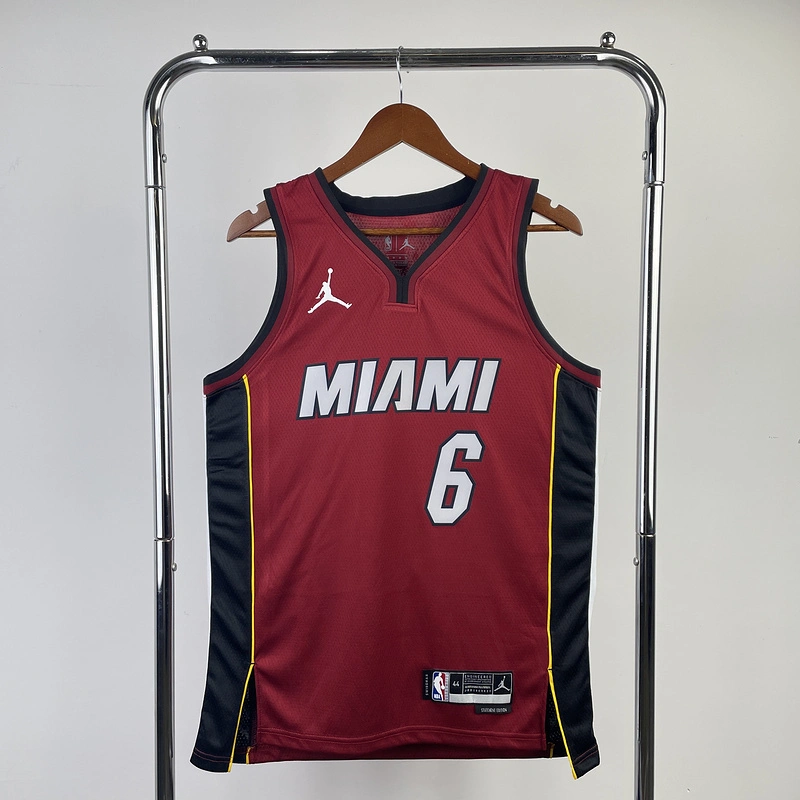 2023 NBA Miami Heat 6 JAMES Basketball Jersey