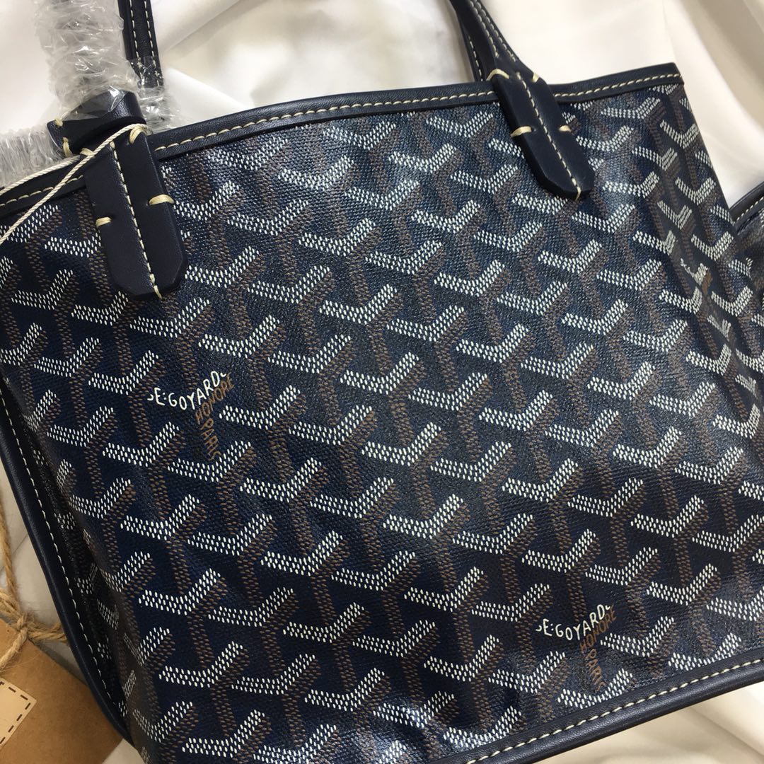 Goyard Anjou Mini Bag 20cm Black Canvas