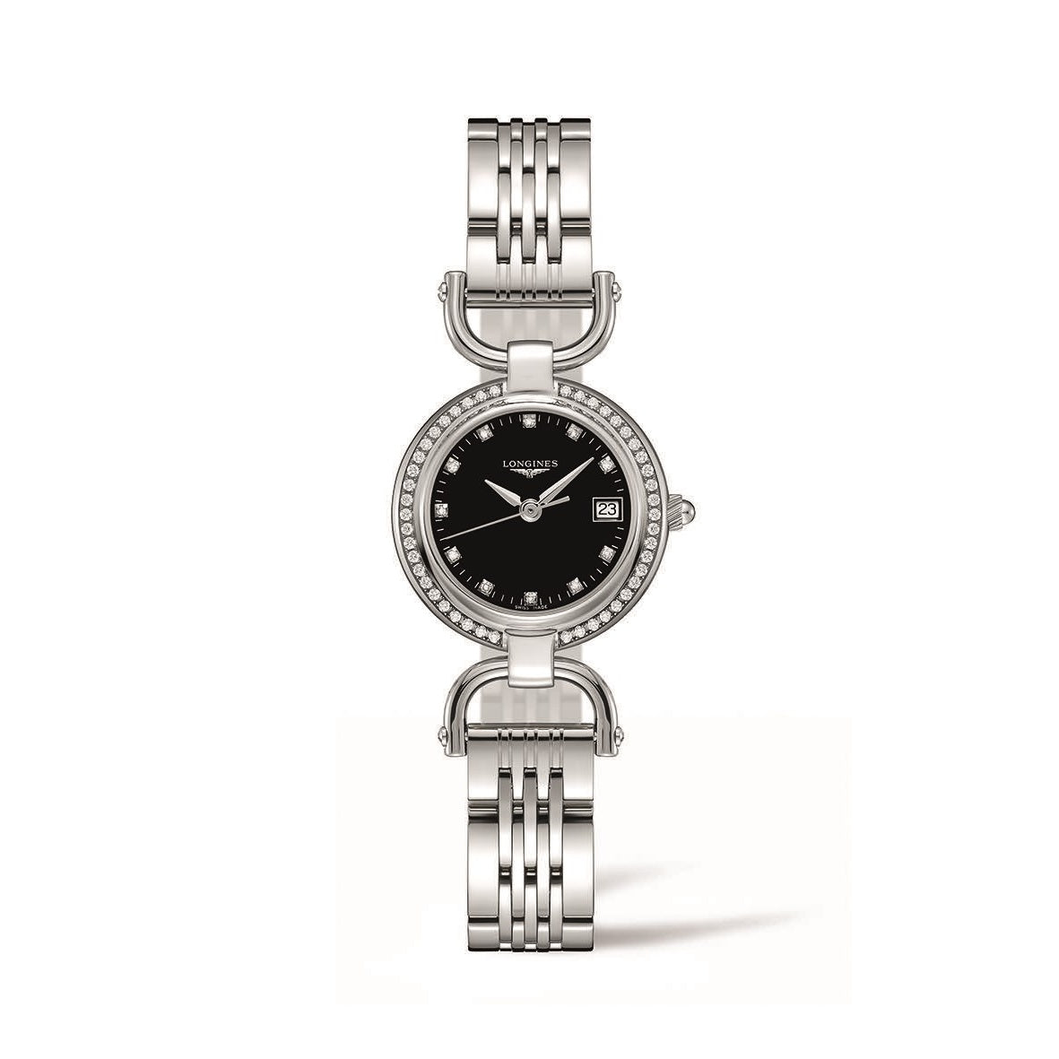 【Super Clone】Longines Women's L6.130.0.57.6 Equestrian Diamond Stainless Steel Watch