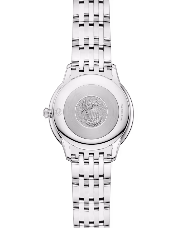 Omega De Ville Prestige 30 mm Black Dial Stainless Steel Bracelet 434.10.30.60.01.001