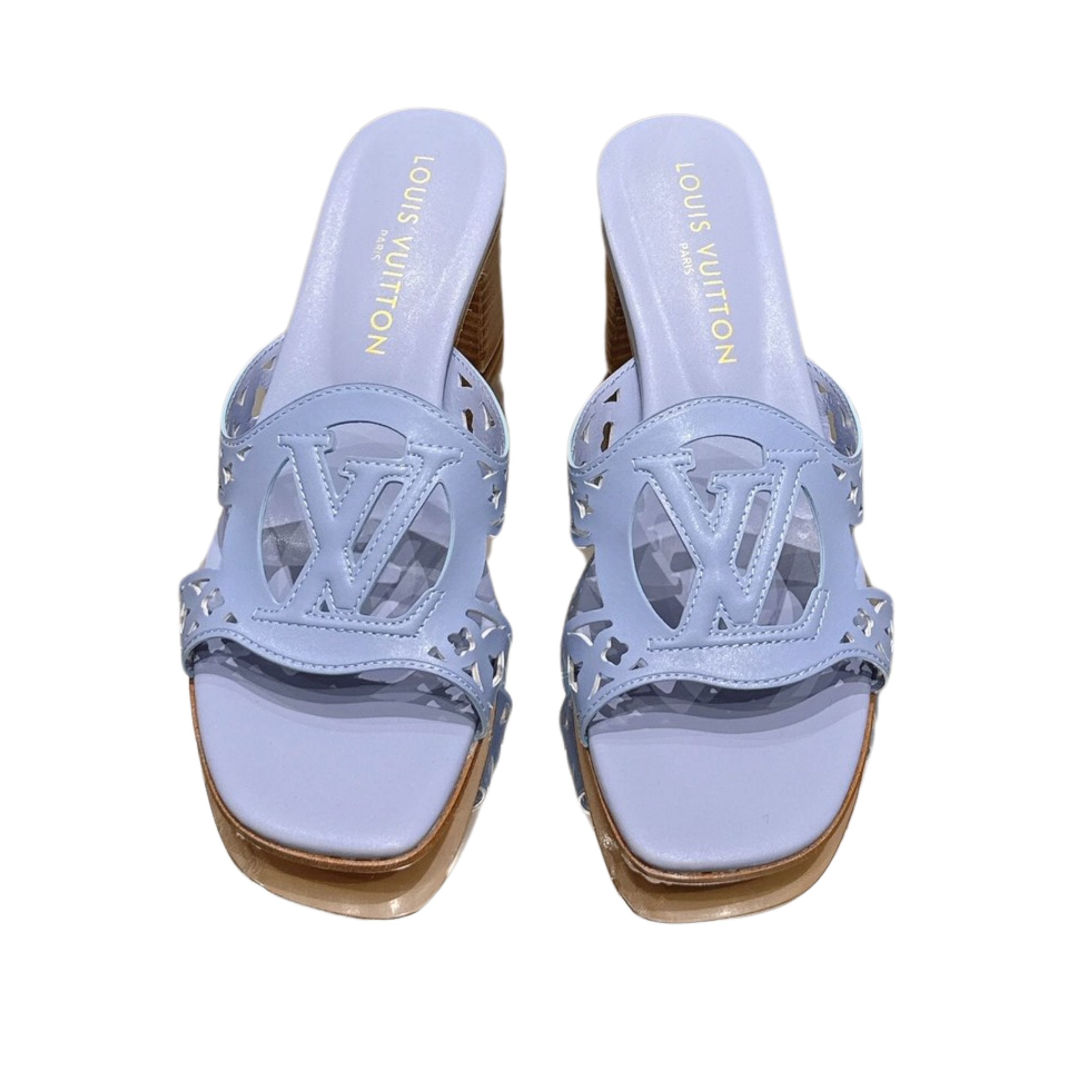 Louis Vuitton LV Isola Flat Mule Blue Women – 5.5cm Heel / 2.17in
