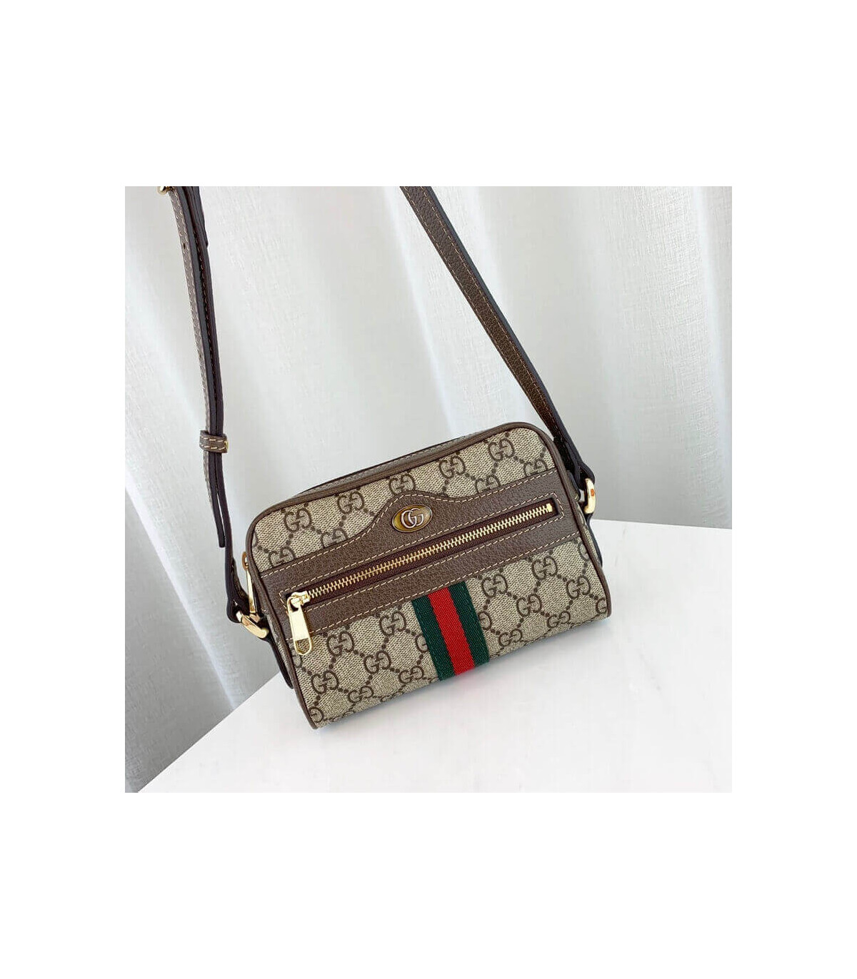 Gucci Ophidia GG Supreme Mini Bag Beige