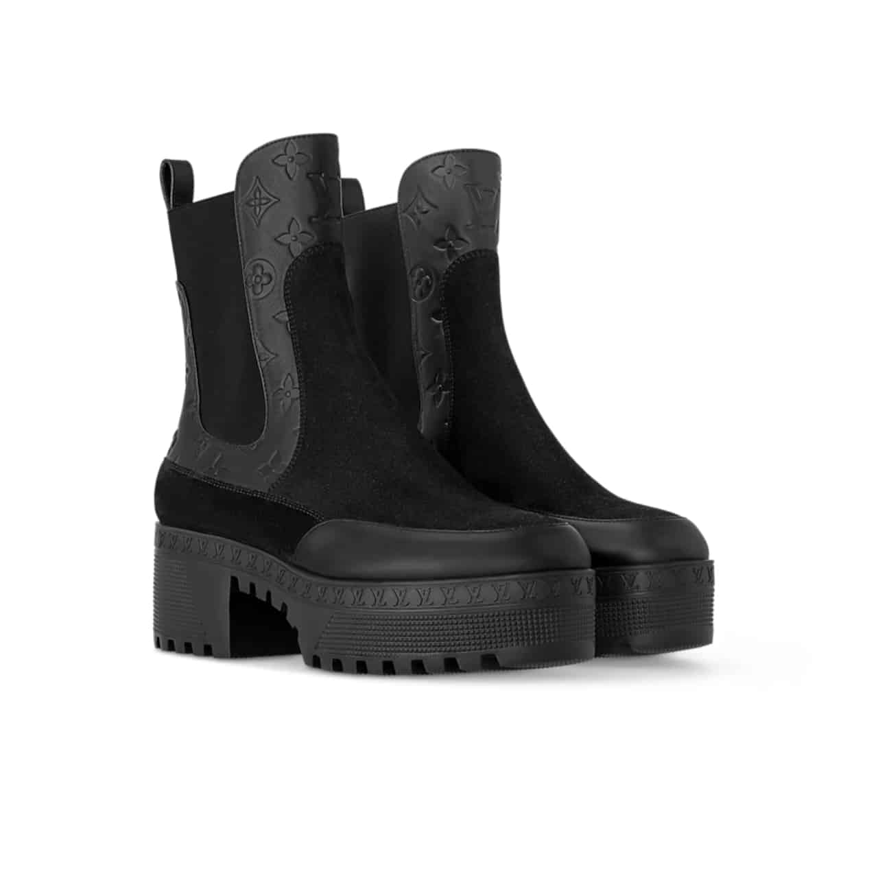 Louis Vuitton Laureate Platform Chelsea Boot Black 1Ac7W0