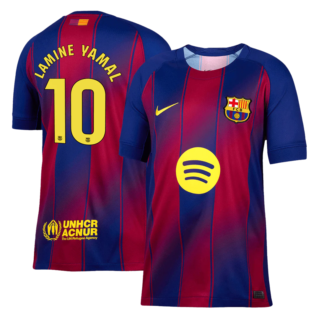 LAMINE YAMAL #10 Barcelona Home Soccer Jersey 2025/26