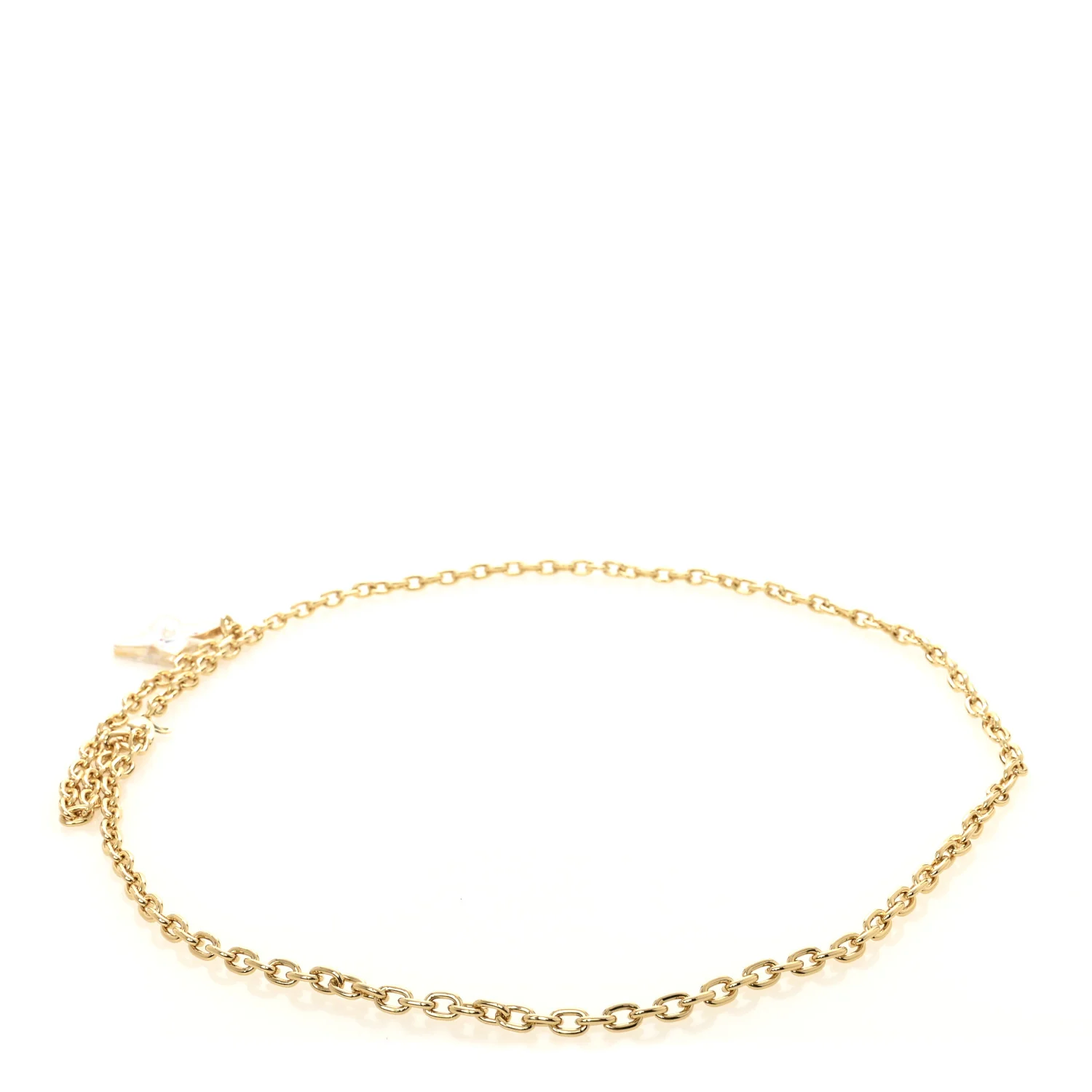 LV x TM Monogram Multicolor Chain Belt White
