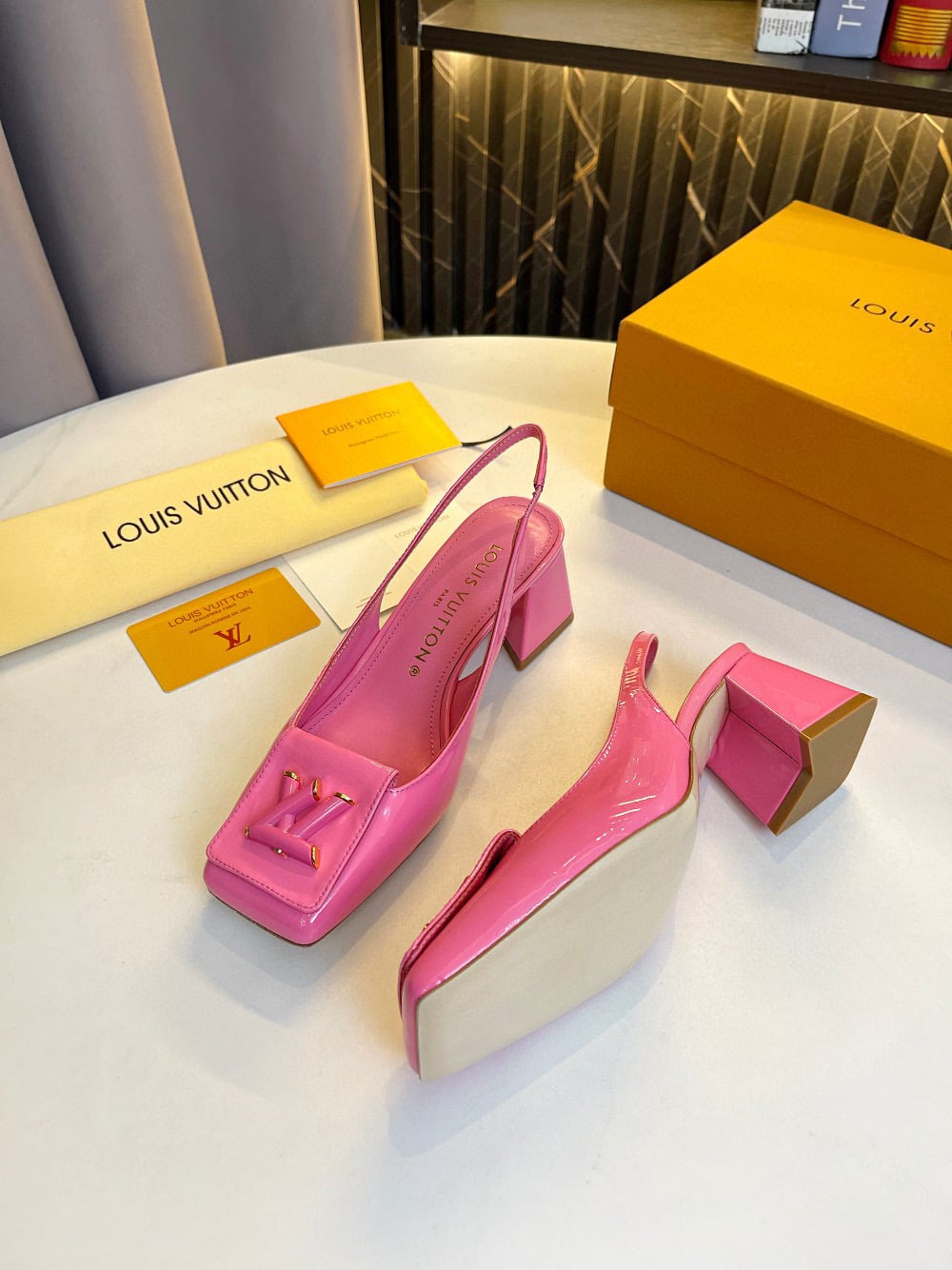 Louis Vuitton Shake Slingback High Heels Pink 1Ab0Wc