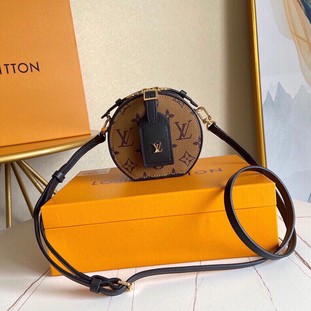 Louis Vuitton Mini Boite Chapeau Monogram Reverse – Women – Small Leather Goods 13cm