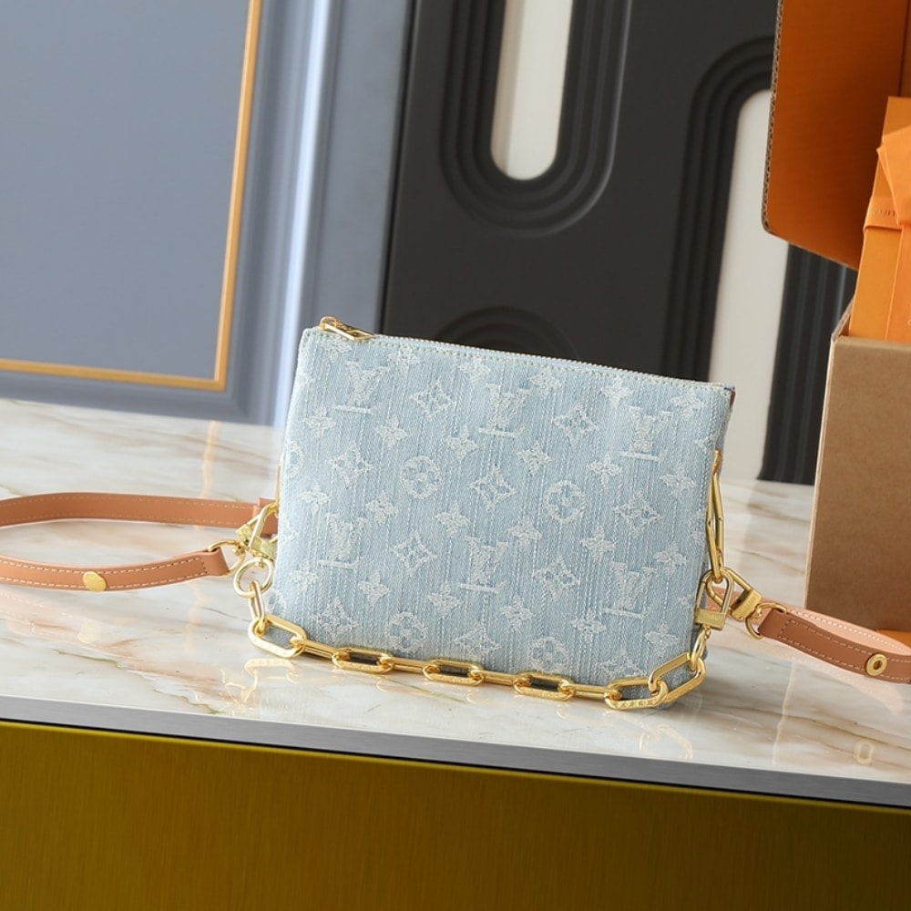 Louis Vuitton Coussin BB Sky Blue Denim 21Cm M11401