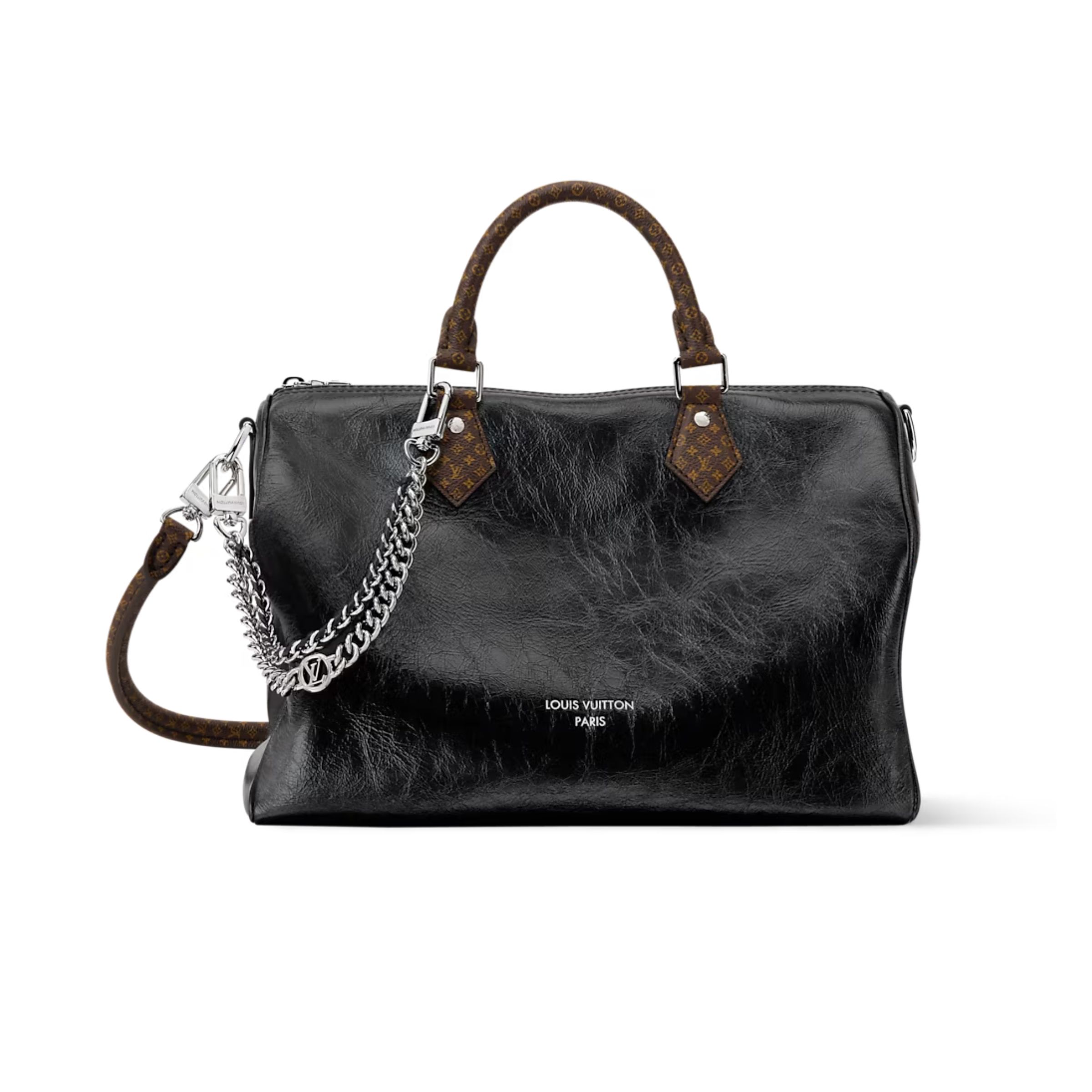 Louis Vuitton Speedy Soft 30 Bag Black LV Vibe M29419