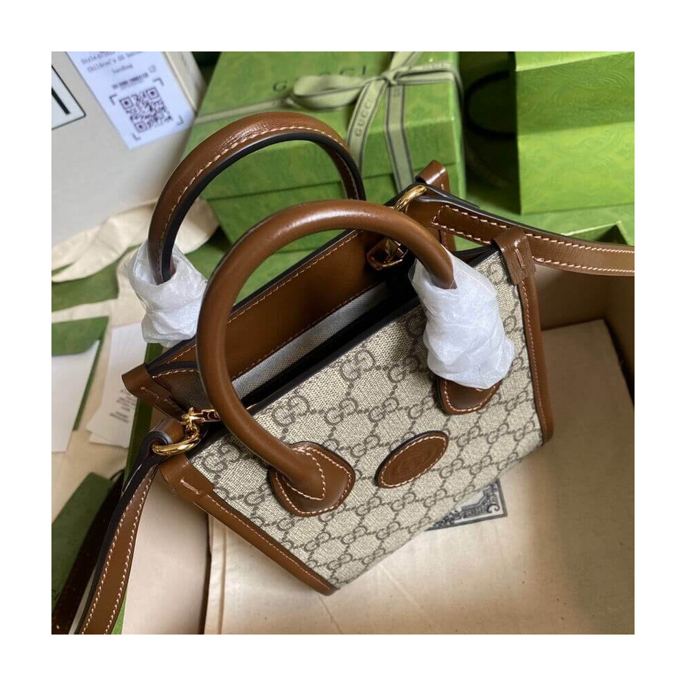 Gucci Mini Tote Bag with Interlocking G in GG Supreme