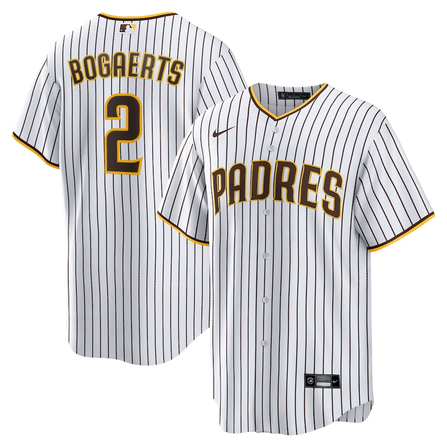 Xander Bogaerts San Diego Padres Home Official Player Jersey White/Brown