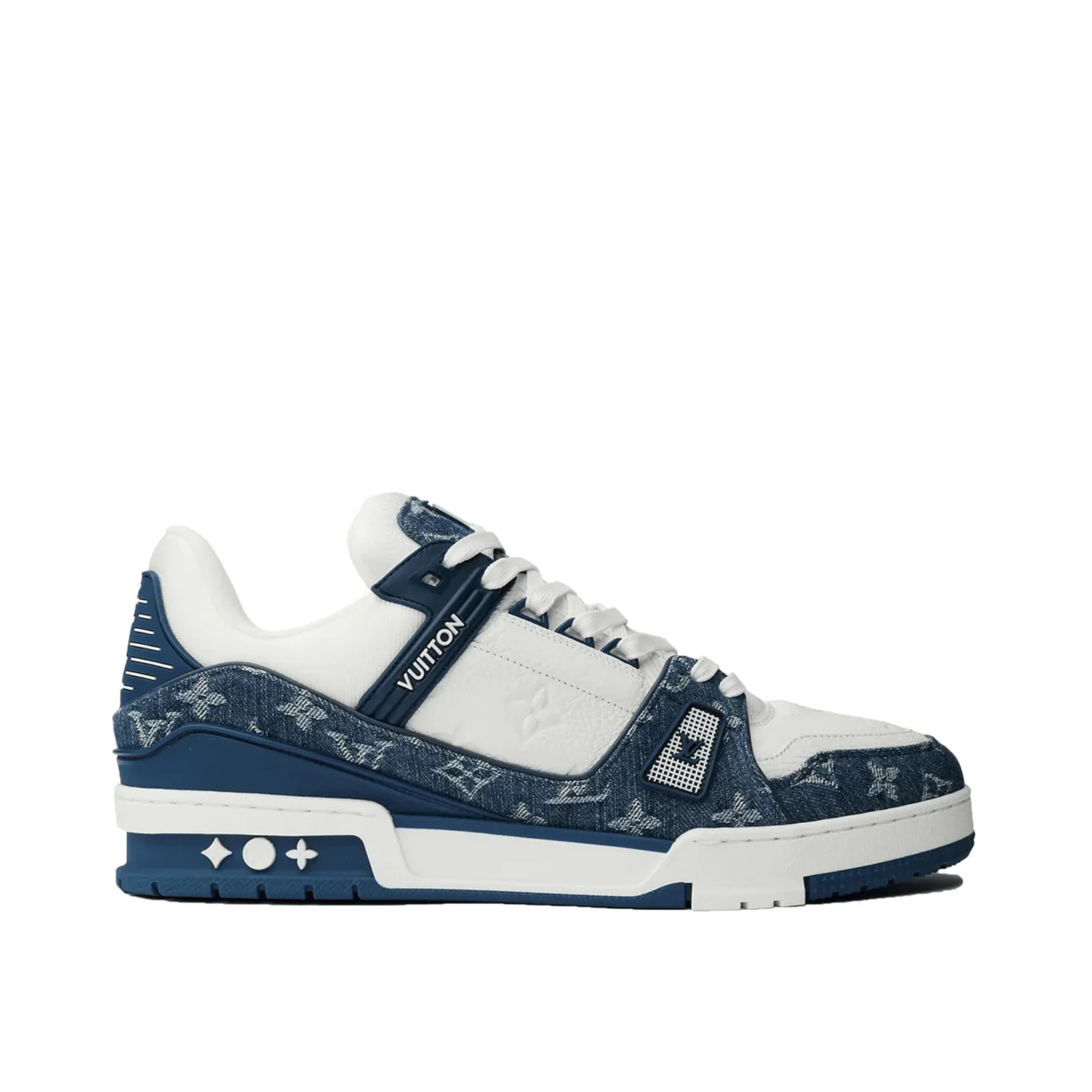 Louis Vuitton LV Trainer Sneaker Monogram Canvas Blue Virgil Abloh for Men