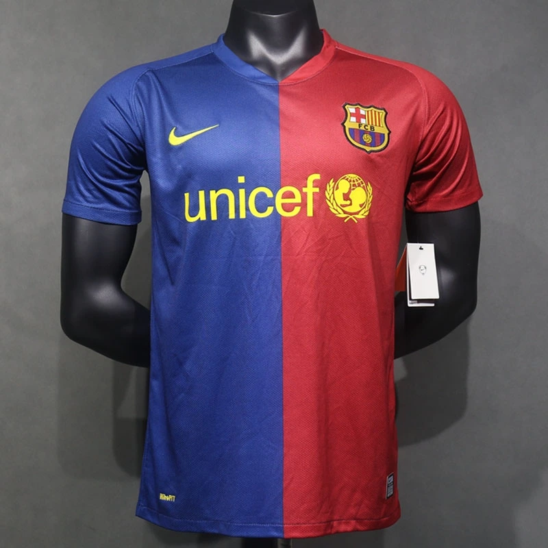 Retro Player 2008-09 Barcelona UCL Home Football jersey retro
