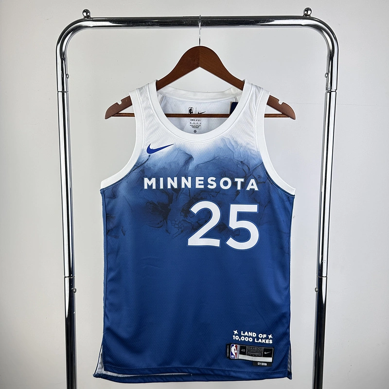 2024 NBA Minnesota Timberwolves 25 Rose Basketball Jersey