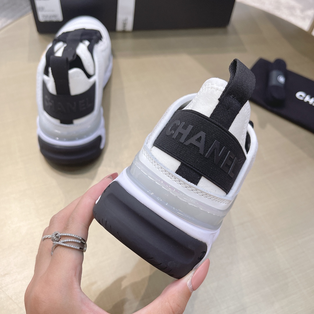 Chanel CC Runner Sneakers White/Black