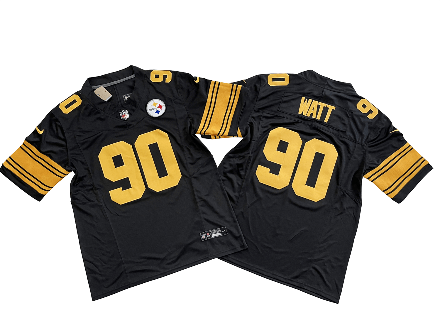 Pittsburgh Steelers 90# T.J. Watt Nike Vapor F.U.S.E. Limited Jersey