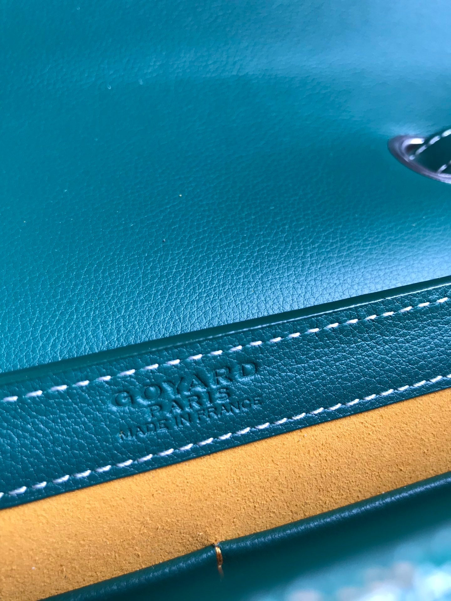 Goyard 233 Bag 25 Cm Green Calfskin And Goyardine Canvas 25cm