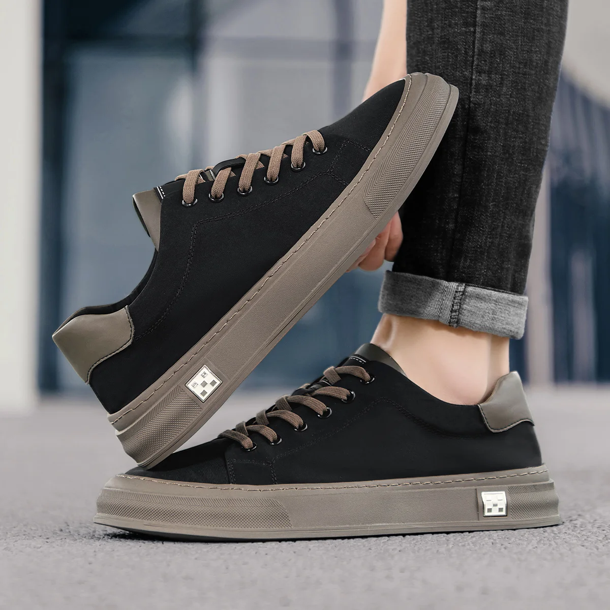2025 New Men’s Shoes, Versatile Canvas Shoes Breathable Soft Soles