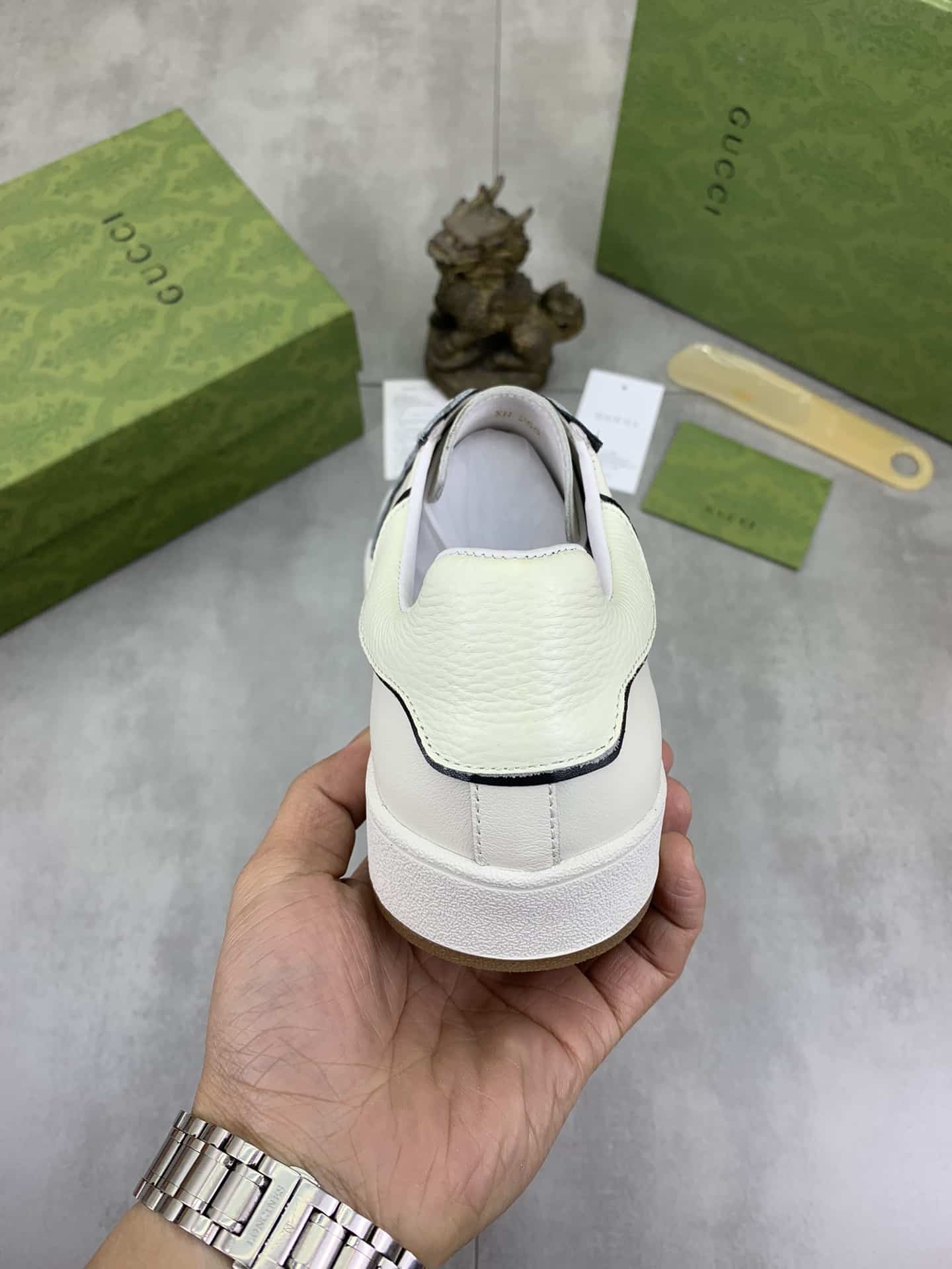Gucci Classic Fashion Sneaker With Edge White