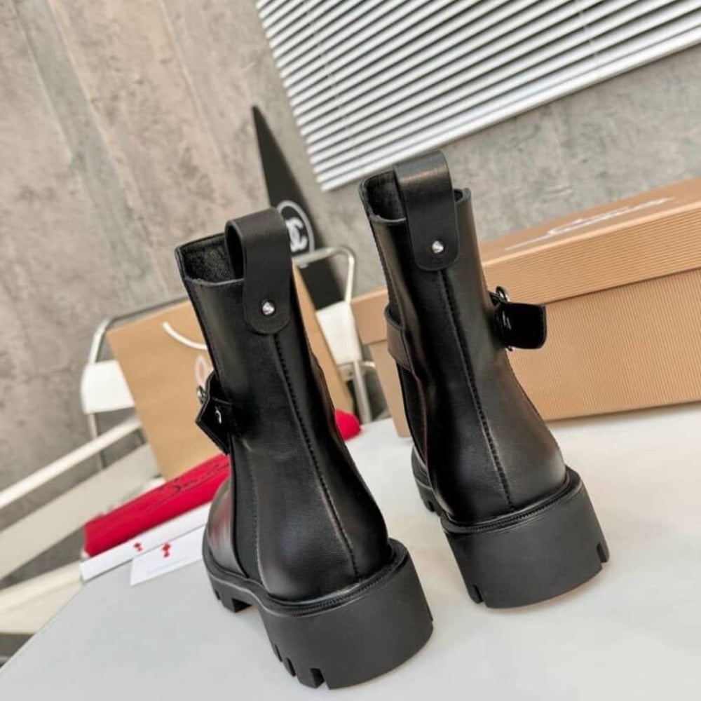 Christian Louboutin CL Chelsea Booty Lug Black 1230304BK01