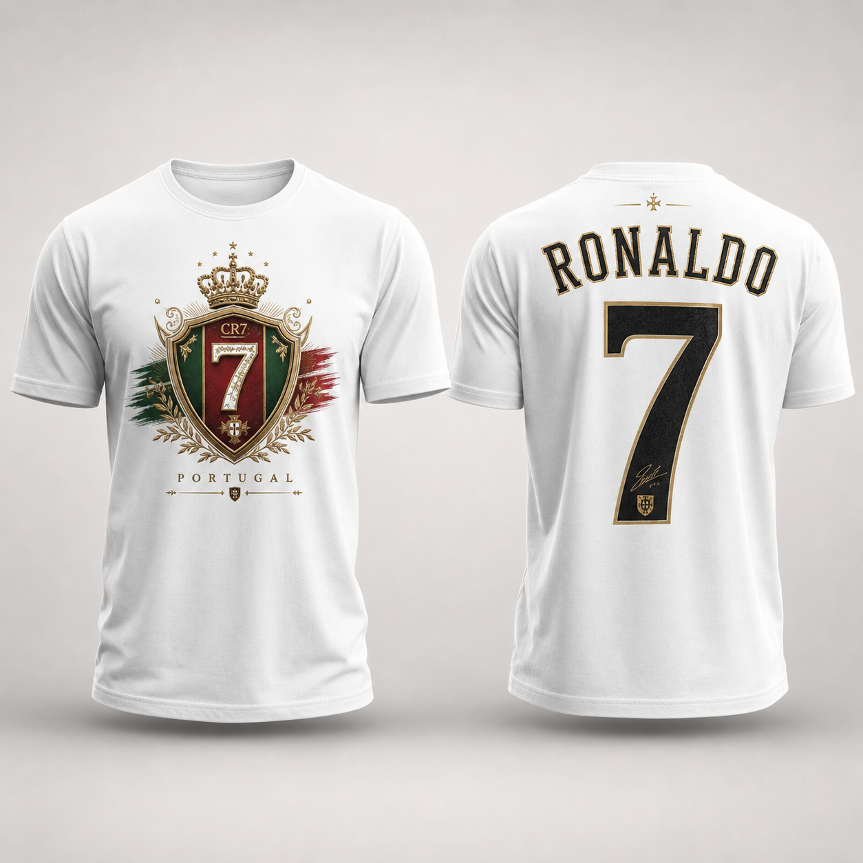 Cristiano Ronaldo Number Pure Cotton T-Shirt – Limited-Time Offer