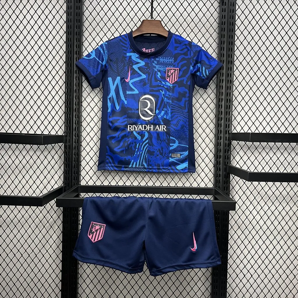 2024-25 Atletico Madrid Third  Kids Kit jersey