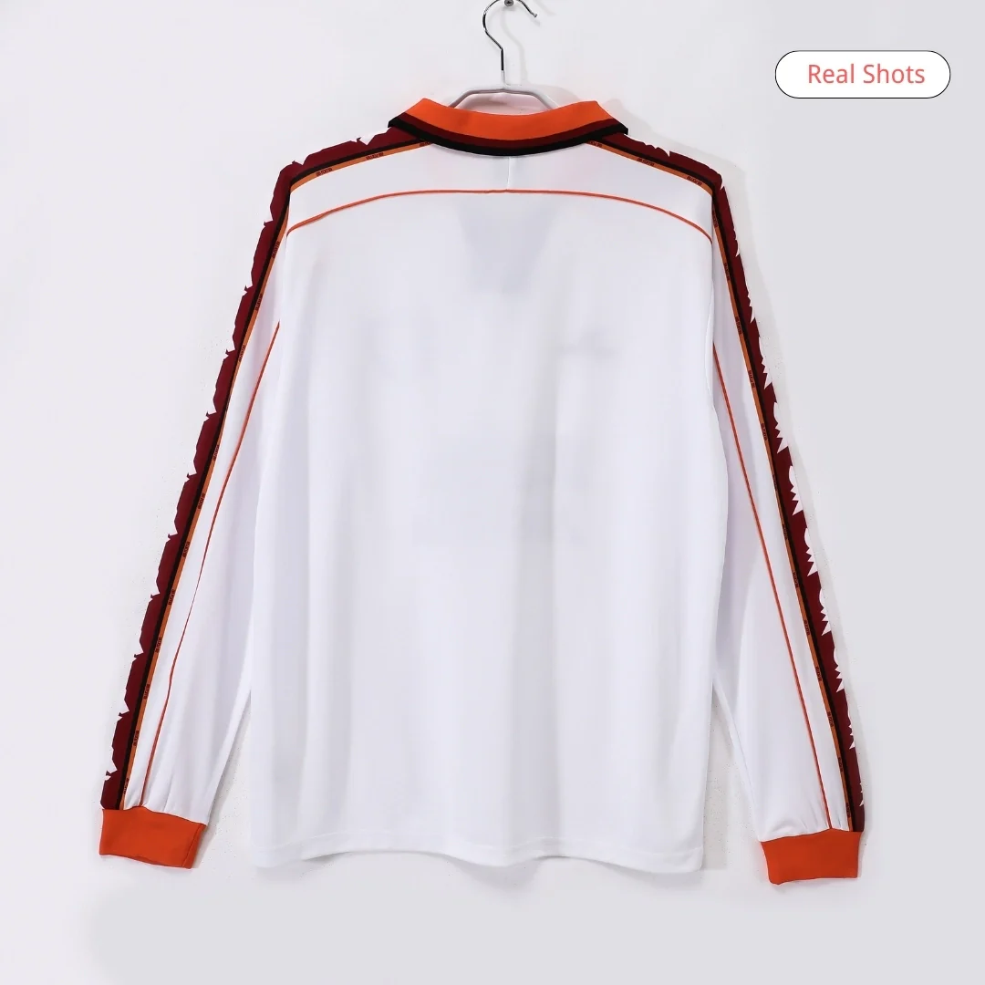 Roma 1998/99 Away Retro Soccer Long Sleeve Jersey