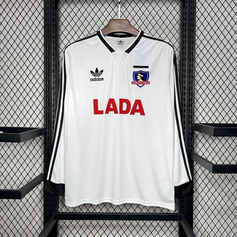 Retro 1991 Colo Colo home long sleeve Football jersey retro